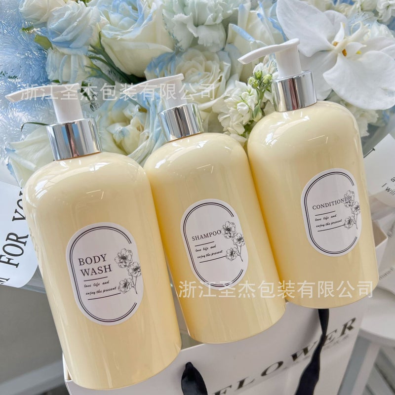 Ins-Style Custard Osmanthus Fragrance Shower Gel Shampoo Packaging Bottle, Famous El Check-In Small Fresh Sub-Bottle - Image 3